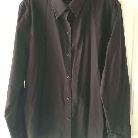 Chaps Classic black button down shirt. Size XL/16 - Picture 1 of 3